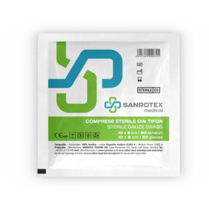 Comprese Sterile Tifon 10/8 cm x 50 straturi 50 bucati/cutie