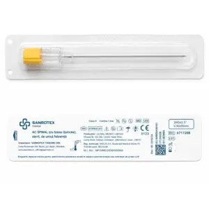 Ac Spinal 20G 0.90x90mm Quincke Bevel Steril 25 bucati