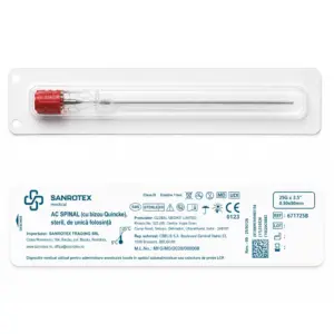 Ac Spinal 25G 0.50x90mm Quincke Bevel Steril 25 bucati
