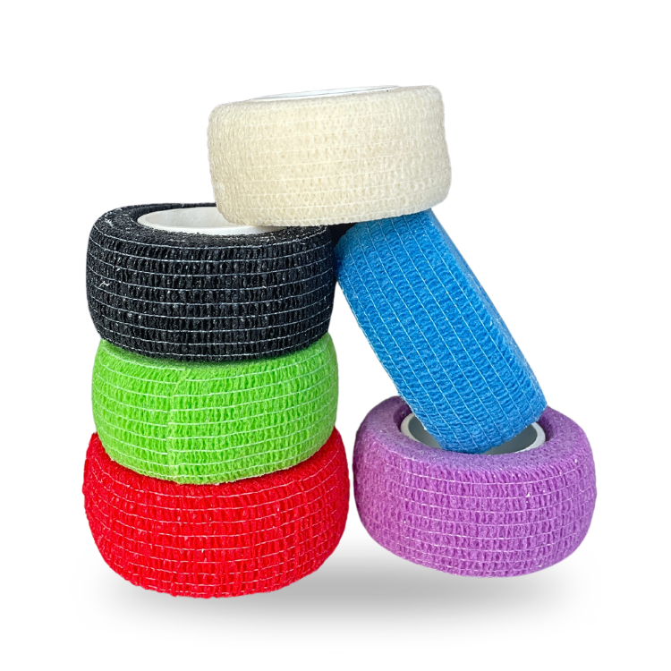Bandaj elastic coeziv 10 cm x 4.5 m multicolor 12 bucati