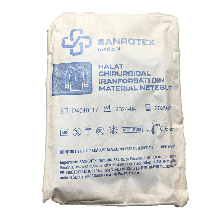 Halat chirurgical steril ranforsat – L