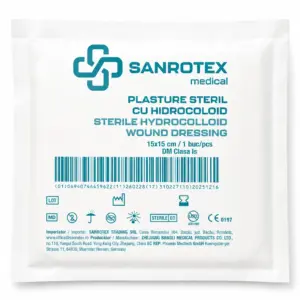 Plasture Hidrocoloid 15cm x 15cm 10 bucati