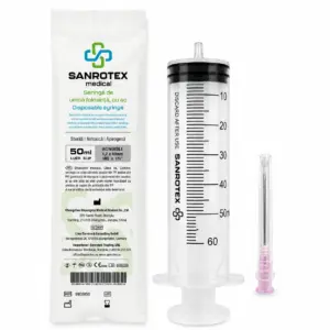 Seringa Sterila Luer Slip 50 ml 3 Componente Ac 18G x 1 1/2″ – 25 bucati