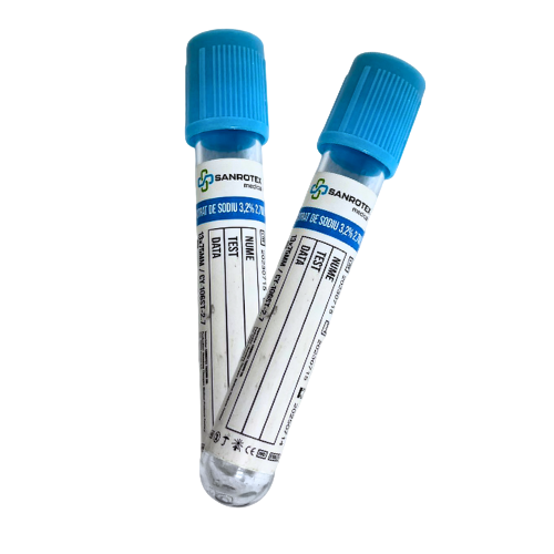 Vacutainer coagulare ALBASTRU 3,2% citrat de sodiu 2ml
