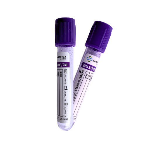 Vacutainer Hematologie K3 EDTA 3ml dop MOV 100 bucati