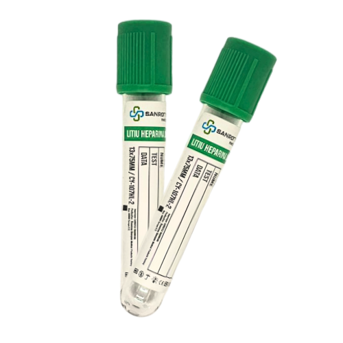 Vacutainer Litiu Heparina 6ml Dop Verde 100 bucati